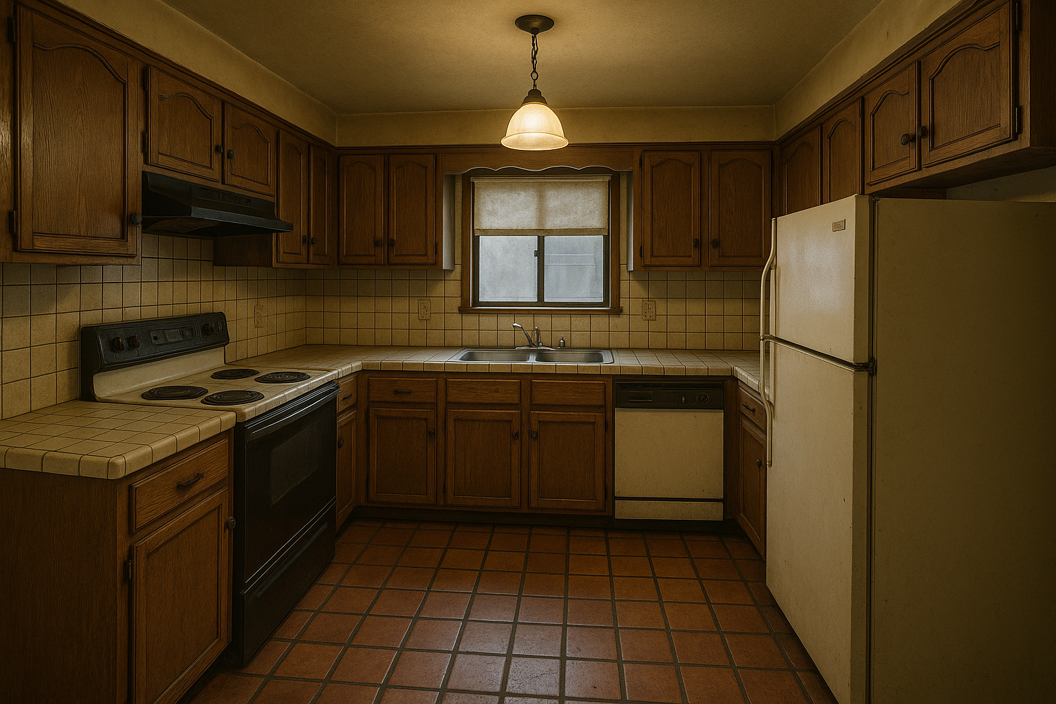Cocina antes de la reforma en Elche